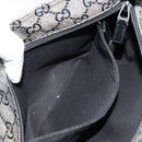 GUCCI GG Crystal Shoulder Bag Coated Canvas Navy Gold 189749 Auth am11494A-22