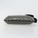 GUCCI GG Crystal Shoulder Bag Coated Canvas Navy Gold 189749 Auth am11494A-5