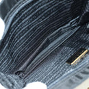PRADA Chain Hand Bag Nylon Black Gold B4019 Auth am11495V-10