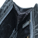 PRADA Chain Hand Bag Nylon Black Gold B4019 Auth am11495V-20