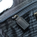 PRADA Chain Hand Bag Nylon Black Gold B4019 Auth am11495V-22