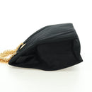 PRADA Chain Hand Bag Nylon Black Gold B4019 Auth am11495V-3