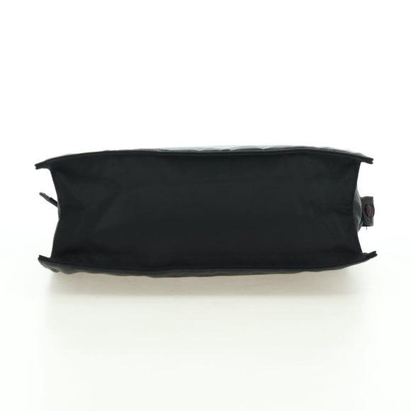 PRADA Chain Hand Bag Nylon Black Gold B4019 Auth am11495V