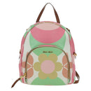Miu Miu Backpack Leather Multicolor Gold Auth am11496V-13