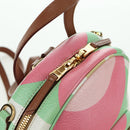 Miu Miu Backpack Leather Multicolor Gold Auth am11496V-24