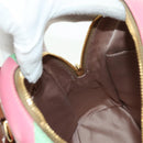 Miu Miu Backpack Leather Multicolor Gold Auth am11496V-27