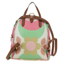 Miu Miu Backpack Leather Multicolor Gold Auth am11496V-2