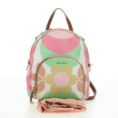 Miu Miu Backpack Leather Multicolor Gold Auth am11496V-12