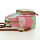 Miu Miu Backpack Leather Multicolor Gold Auth am11496V-3