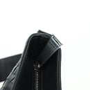 BOTTEGA VENETA INTRECCIATO Shoulder Bag Leather Black Silver Auth am11497SAV-15