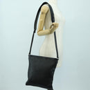 BOTTEGA VENETA INTRECCIATO Shoulder Bag Leather Black Silver Auth am11497SAV-22