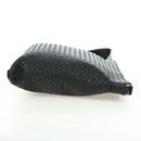 BOTTEGA VENETA INTRECCIATO Shoulder Bag Leather Black Silver Auth am11497SAV-5
