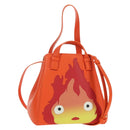 LOEWE × Studio Ghibli Calcifer Nugget Hammock Bag Leather Orange Auth am11499SM-1