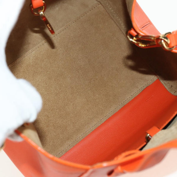 LOEWE × Studio Ghibli Calcifer Nugget Hammock Bag Leather Orange Auth am11499SM