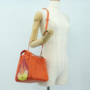 LOEWE × Studio Ghibli Calcifer Nugget Hammock Bag Leather Orange Auth am11499SM-29