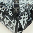 BALENCIAGA Neo Kago City XS Graffiti Bag Leather White 700940 Auth am11504SM-17