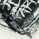 BALENCIAGA Neo Kago City XS Graffiti Bag Leather White 700940 Auth am11504SM-18