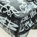 BALENCIAGA Neo Kago City XS Graffiti Bag Leather White 700940 Auth am11504SM-19