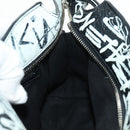 BALENCIAGA Neo Kago City XS Graffiti Tasche Leder Weiß 700940 Auth am11504SM-27