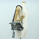 BALENCIAGA Neo Kago City XS Graffiti Bag Leather White 700940 Auth am11504SM-30