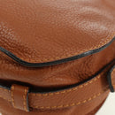 Chloe Small Saddle Bag Leather Brown Gold Auth am11505V-9