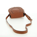 Chloe Small Saddle Bag Leather Brown Gold Auth am11505V-8