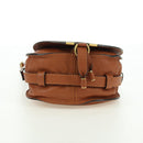 Chloe Small Saddle Bag Leather Brown Gold Auth am11505V-5