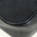 GUCCI Bamboo GG Canvas Hand Bag Black Silver 001 3865 Auth am11509A-11