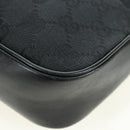 GUCCI Bamboo GG Canvas Hand Bag Black Silver 001 3865 Auth am11509A-12