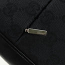 GUCCI Bamboo GG Canvas Hand Bag Black Silver 001 3865 Auth am11509A-16