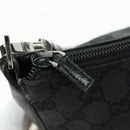 GUCCI Bamboo GG Canvas Hand Bag Black Silver 001 3865 Auth am11509A-18