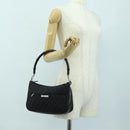 GUCCI Bamboo GG Canvas Hand Bag Black Silver 001 3865 Auth am11509A-26