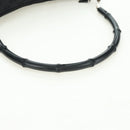 GUCCI Bamboo GG Canvas Hand Bag Black Silver 001 3865 Auth am11509A-7