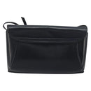 GUCCI Old Shoulder Bag Leather Navy Gold Auth am11511-3