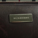BURBERRY Nova Check Shoulder Bag Canvas Beige Silver Auth am11514-14