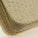 BALLY Shoulder Bag Leather Beige Gold Auth am11516A-10