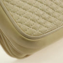 BALLY Shoulder Bag Leather Beige Gold Auth am11516A-12
