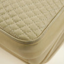 BALLY Shoulder Bag Leather Beige Gold Auth am11516A-13