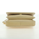 BALLY Shoulder Bag Leather Beige Gold Auth am11516A-9