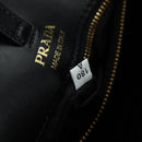 PRADA Hand Bag Fur Leather Blue Black Auth am11517SM-10