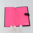 CHANEL Cambon Line Long Wallet Lamb Skin Black White CC Auth am11522V-9