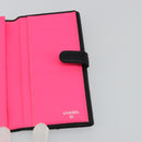 CHANEL Cambon Line Long Wallet Lamb Skin Black White CC Auth am11522V-18