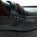 GUCCI loafers Sherry Round Toe Platform Leather 37 1/2 658920 Auth am11523V-10
