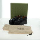 GUCCI loafers Sherry Round Toe Platform Leather 37 1/2 658920 Auth am11523V-22