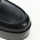 GUCCI loafers Sherry Round Toe Platform Leather 37 1/2 658920 Auth am11523V-8