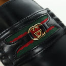 GUCCI loafers Sherry Round Toe Platform Leather 37 1/2 658920 Auth am11523V-9
