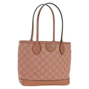 GUCCI GG Canvas Ophidia Tote Bag Pink 742102 525040 Auth am11524SAM-1