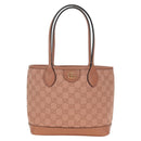 GUCCI GG Canvas Ophidia Tote Bag Pink 742102 525040 Auth am11524SAM-13