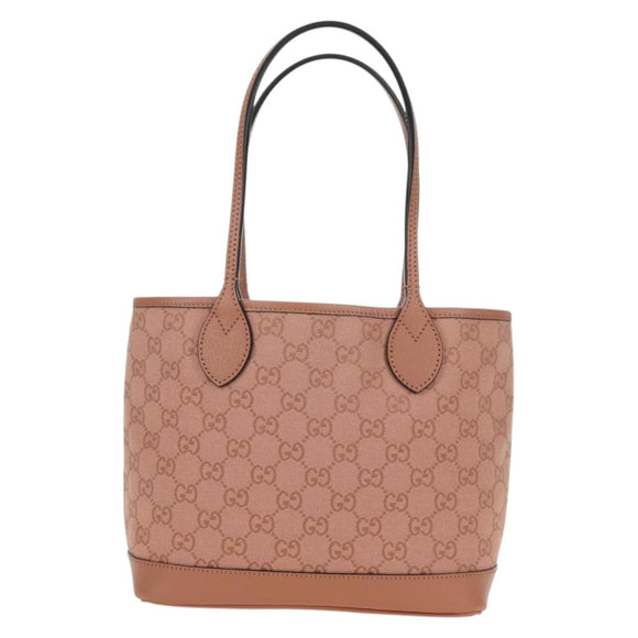 GUCCI GG Canvas Ophidia Tote Bag Pink 742102 525040 Auth am11524SAM