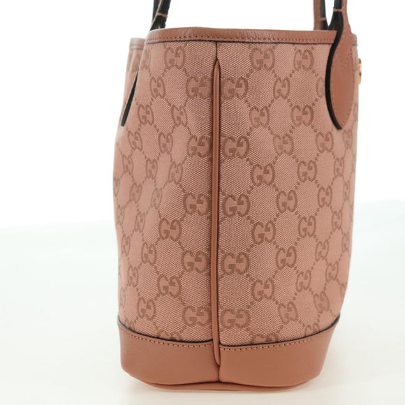 GUCCI GG Canvas Ophidia Tote Bag Pink 742102 525040 Auth am11524SAM